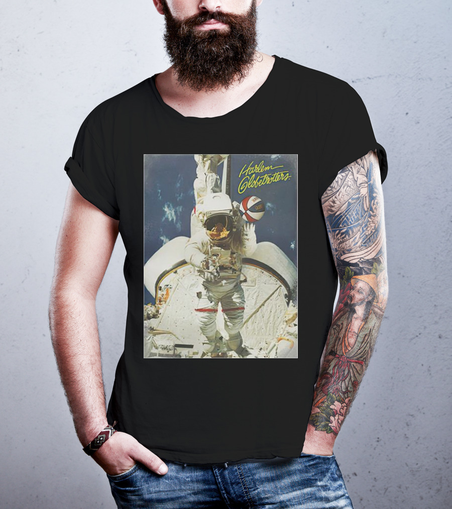 Harlem Globetrotters Astronaut Space Basketball Adventure T-Shirt