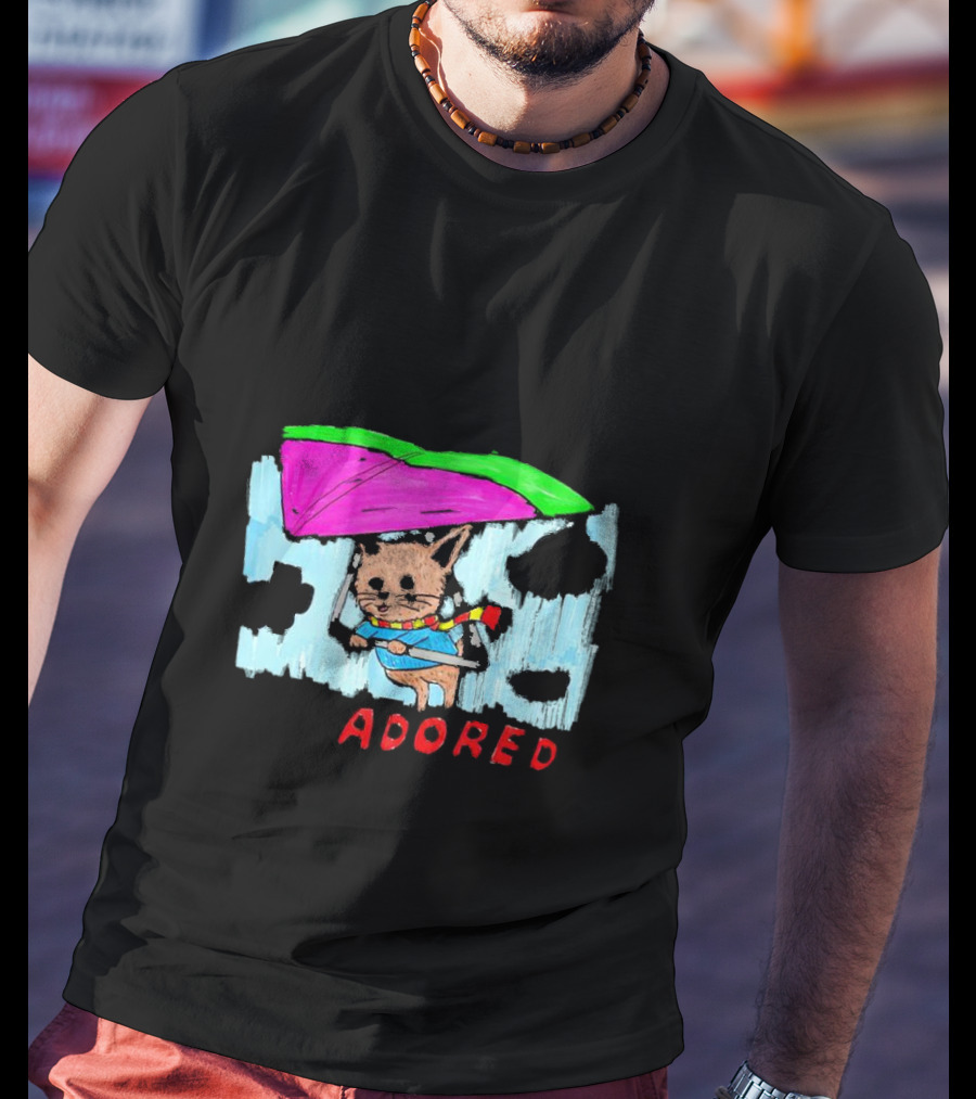 I'm Only In The Mood To Be Adored Cat With Kite And Scarf T-Shirt