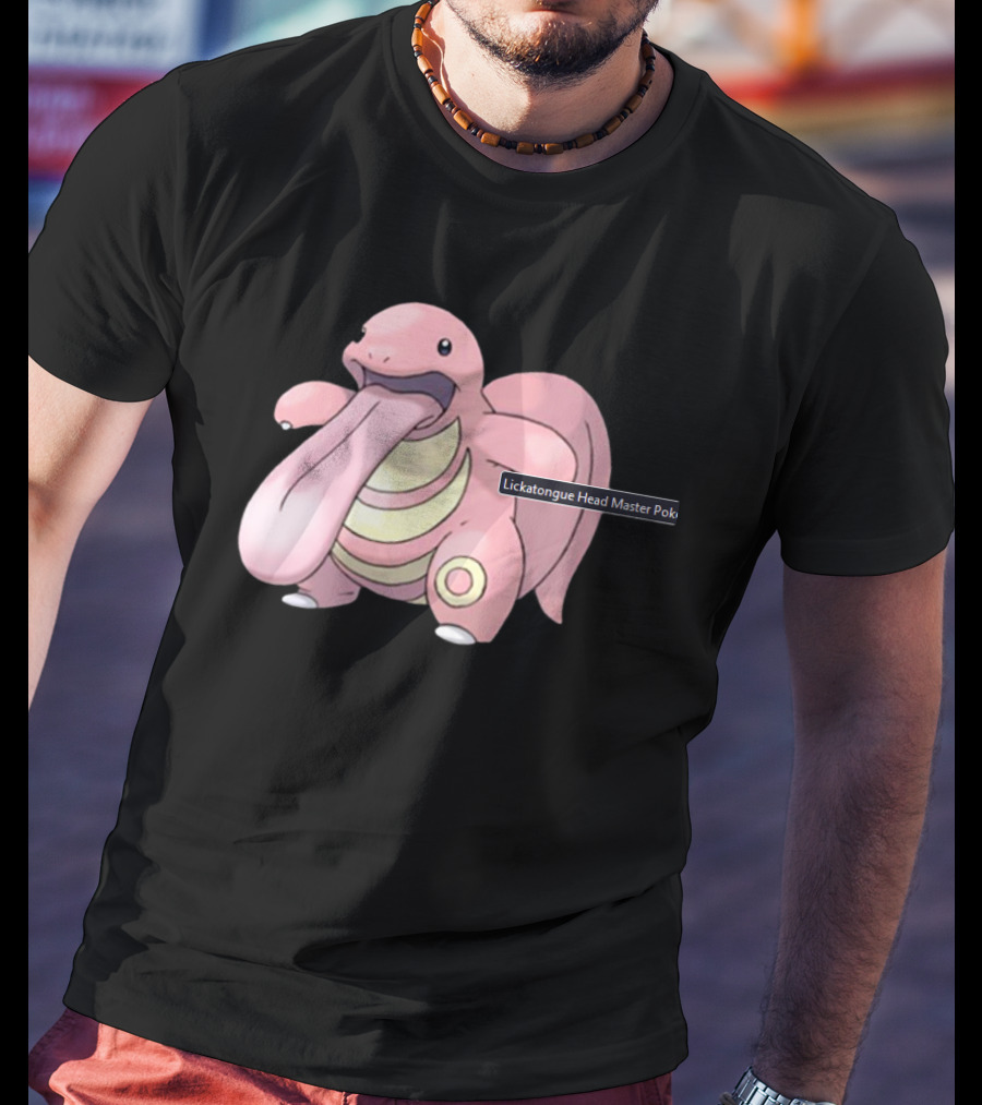 Lickatongue Head Master Pokemon Character Image T-Shirt