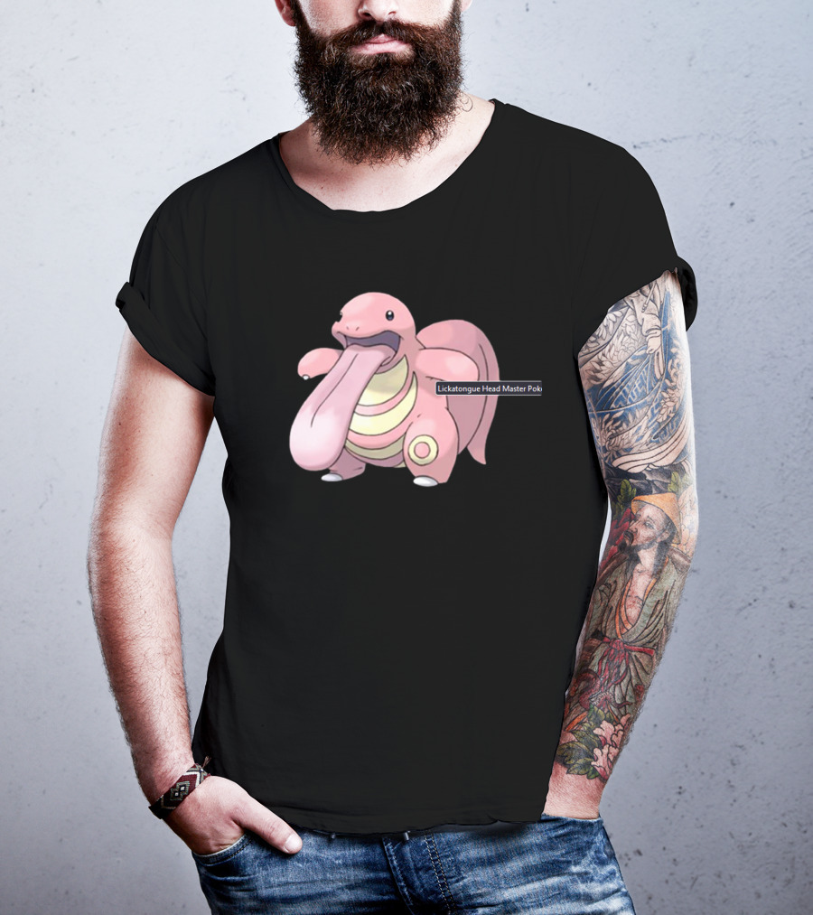 Lickatongue Head Master Pokemon Character Image T-Shirt