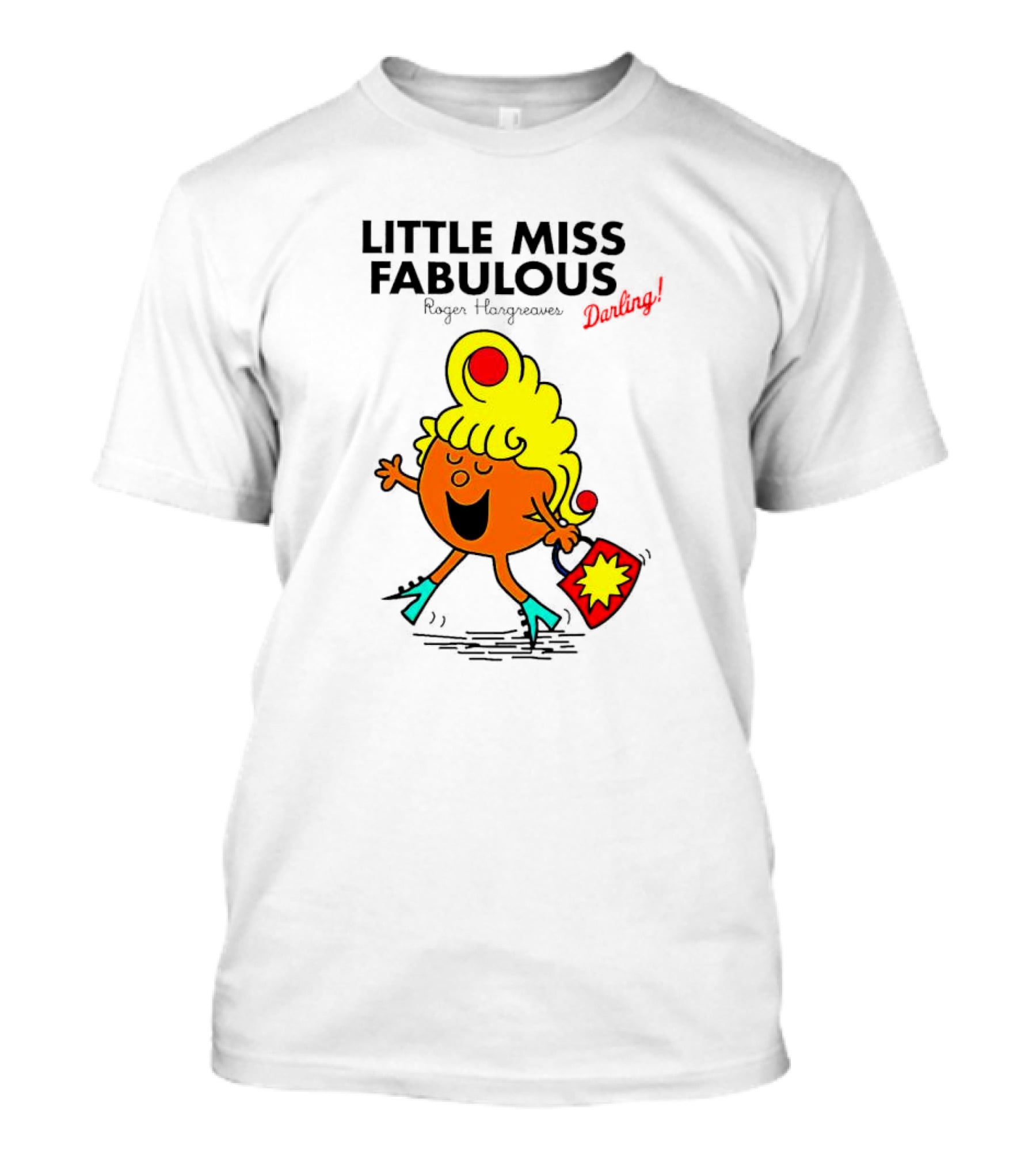 Little Miss Fabulous Roger Hargreaves Darling Vibrant Character Pose T-Shirt