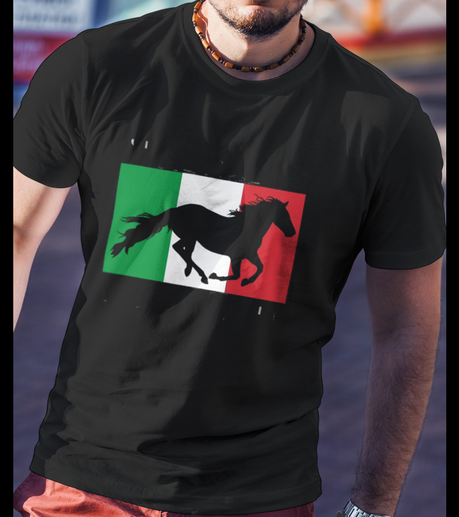 Save A Stallion Ride An Italian Italy Flag Stallion T-Shirt