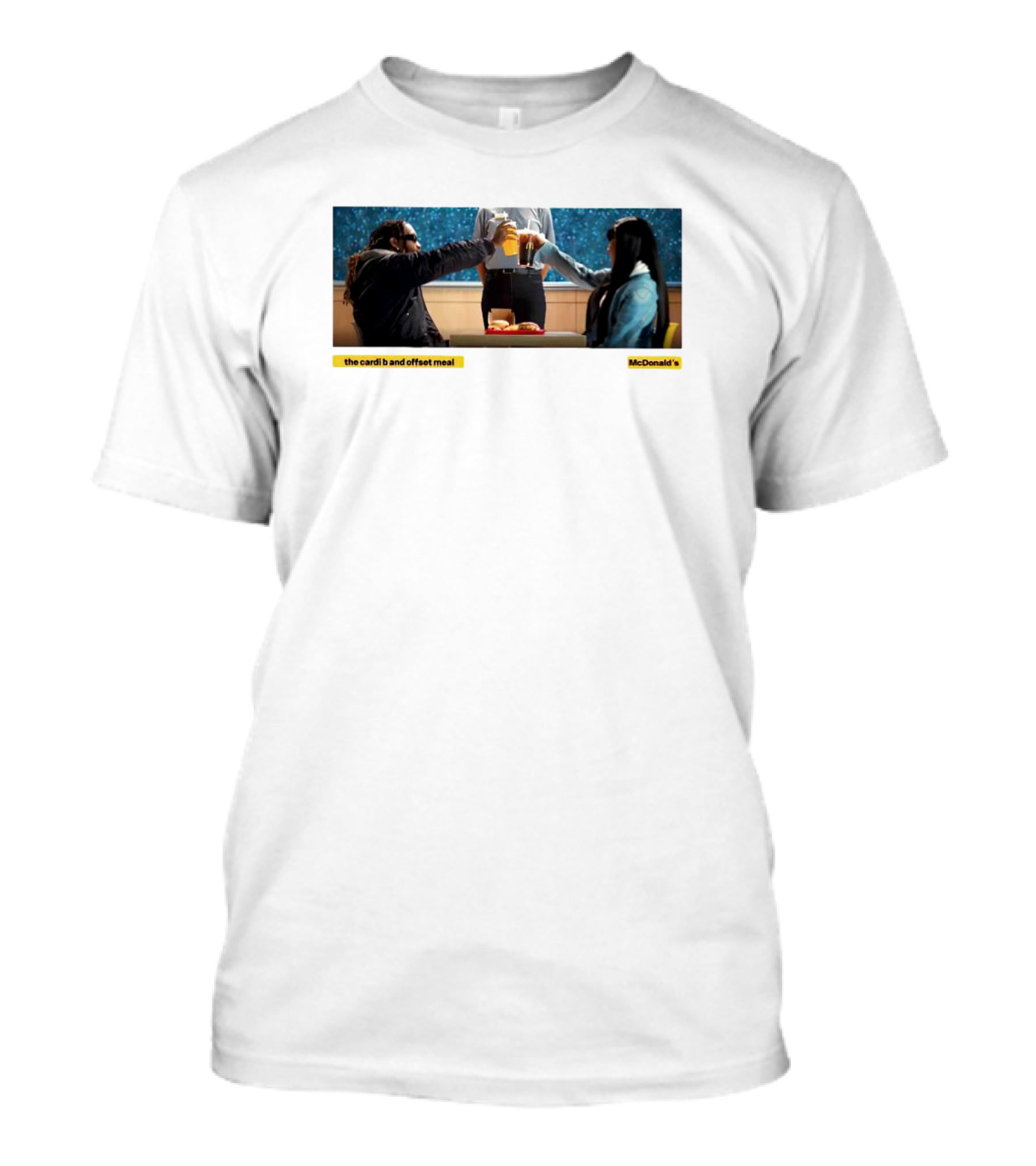 The Cardi B And Offset Meal McDonald's Celebration At Table T-Shirt