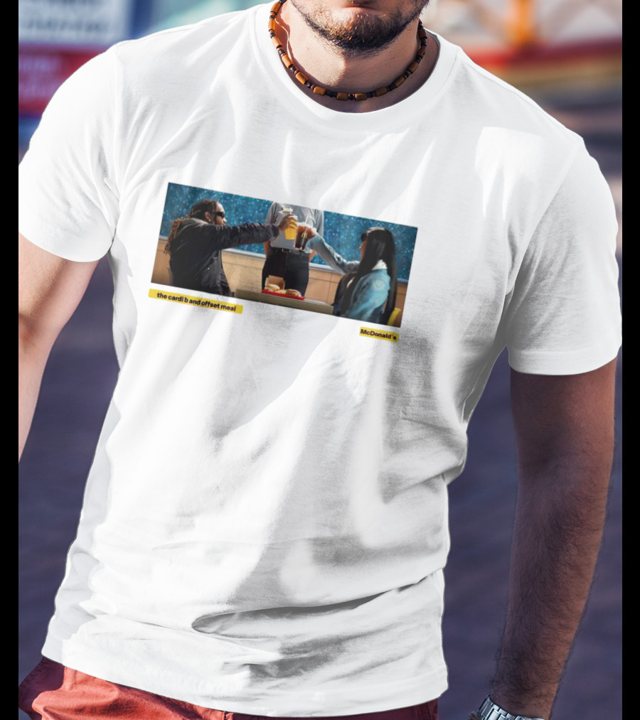 The Cardi B And Offset Meal McDonald's Celebration At Table T-Shirt