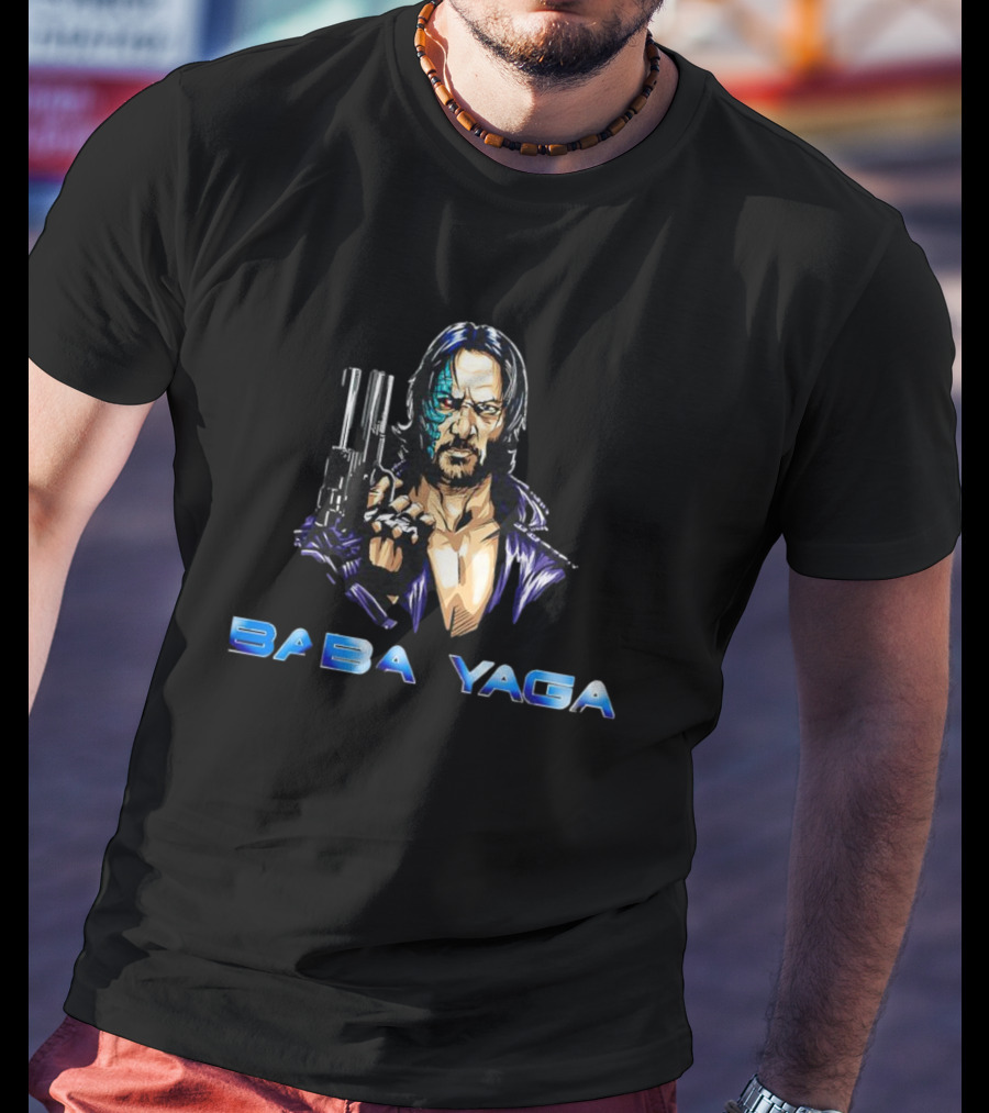 Baba Yaga Wickminator John Comic Style Guns T-Shirt