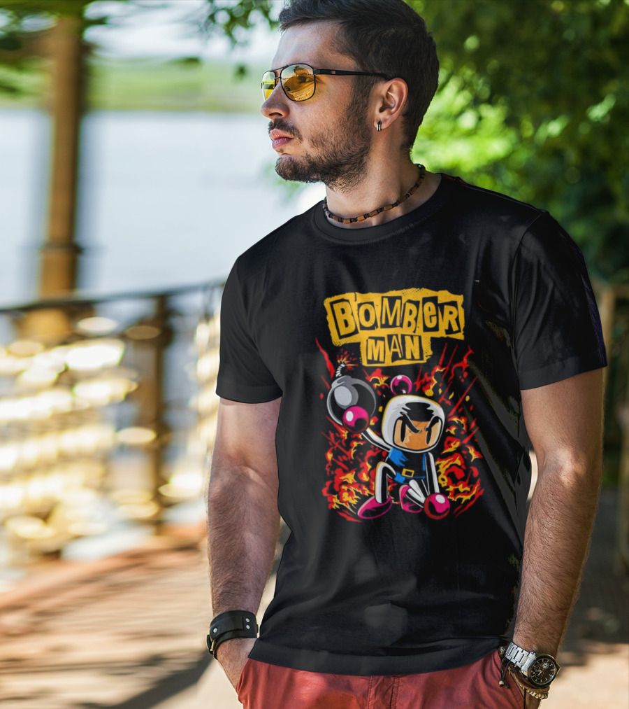 Bomberman Dynamic Action Explosion Iconic T-Shirt
