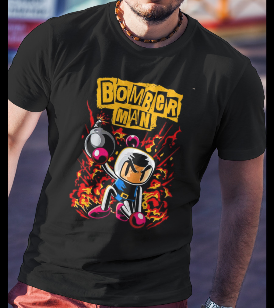 Bomberman Dynamic Action Explosion Iconic T-Shirt