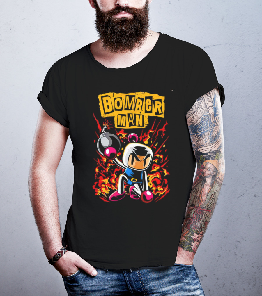 Bomberman Dynamic Action Explosion Iconic T-Shirt
