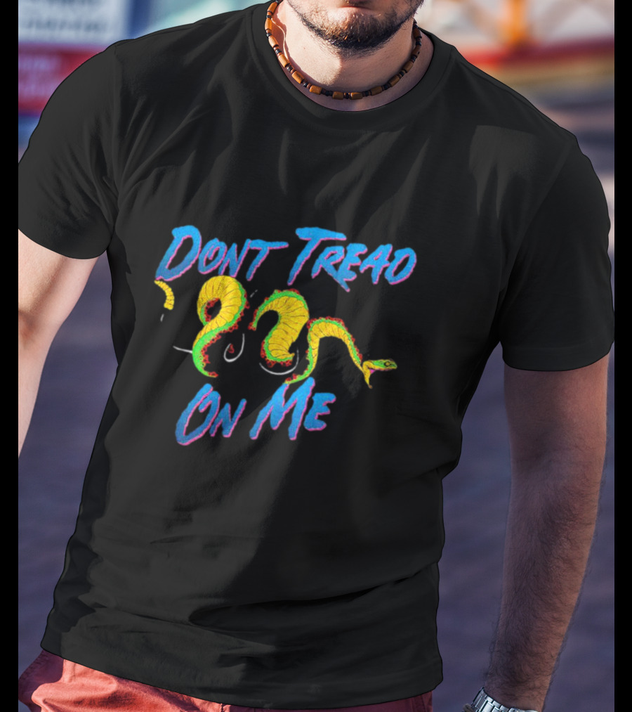 Dont Tread On Me Neon Snake T-Shirt
