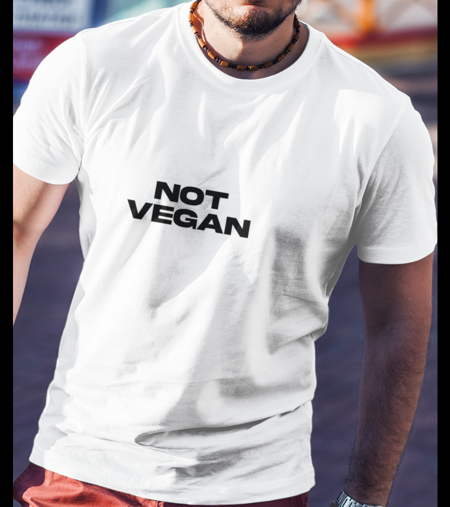 NOT VEGAN Black T-Shirt