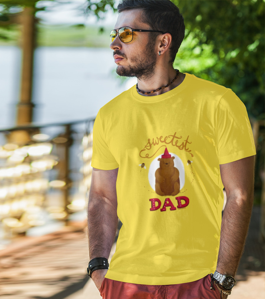 Sweetest Dad Bear Fathers Day T-Shirt