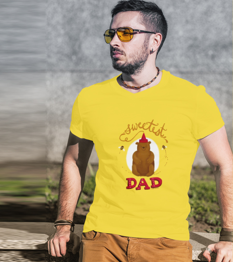 Sweetest Dad Bear Fathers Day T-Shirt