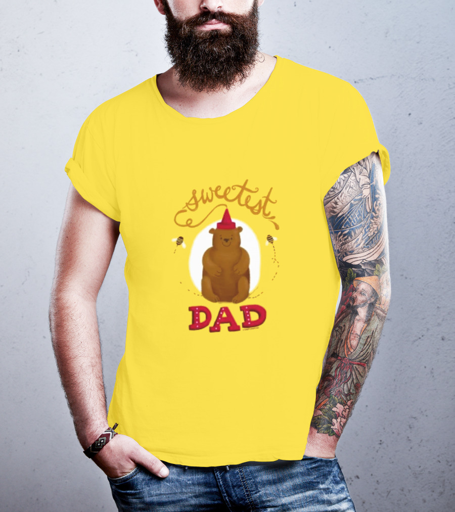 Sweetest Dad Bear Fathers Day T-Shirt