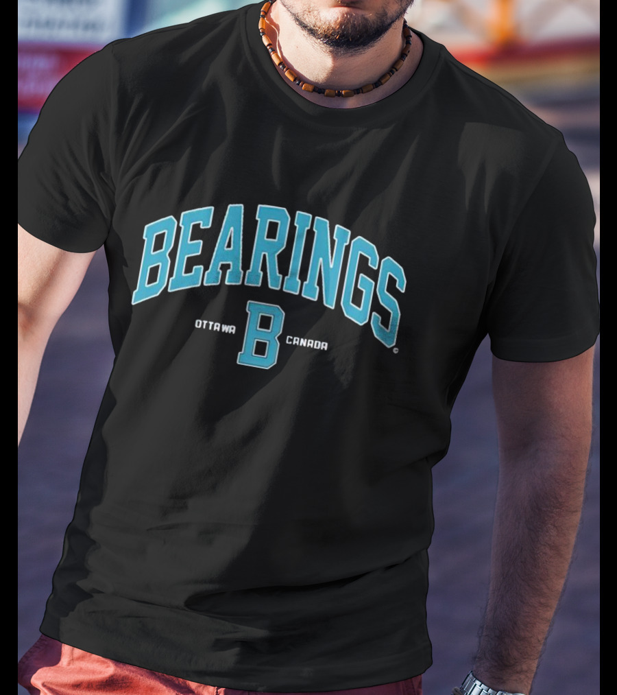 Bearings Ottawa B Canada Blue Athletic T-Shirt