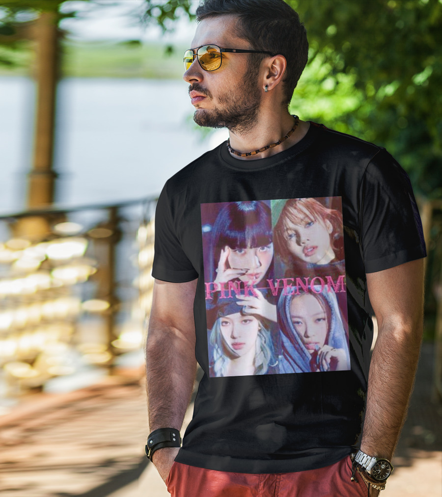BLACKPINK Born Pink Pink Venom Album Cover T-Shirt