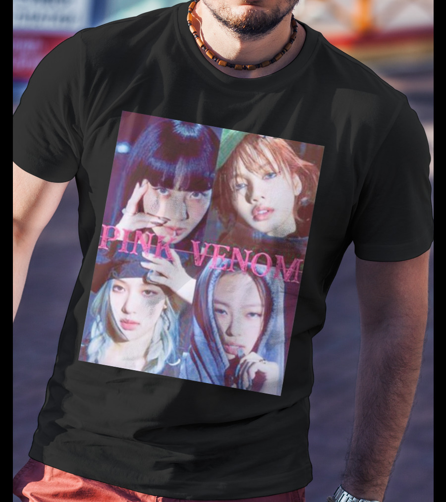 BLACKPINK Born Pink Pink Venom Album Cover T-Shirt