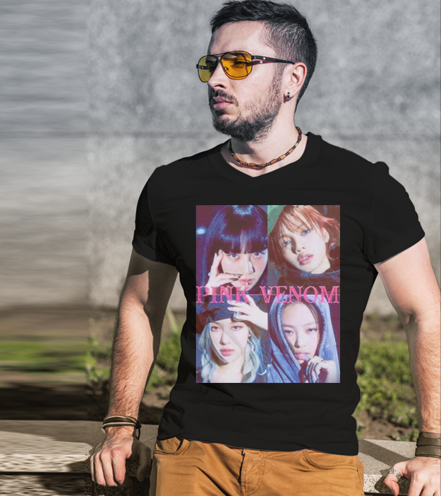 BLACKPINK Born Pink Pink Venom Album Cover T-Shirt