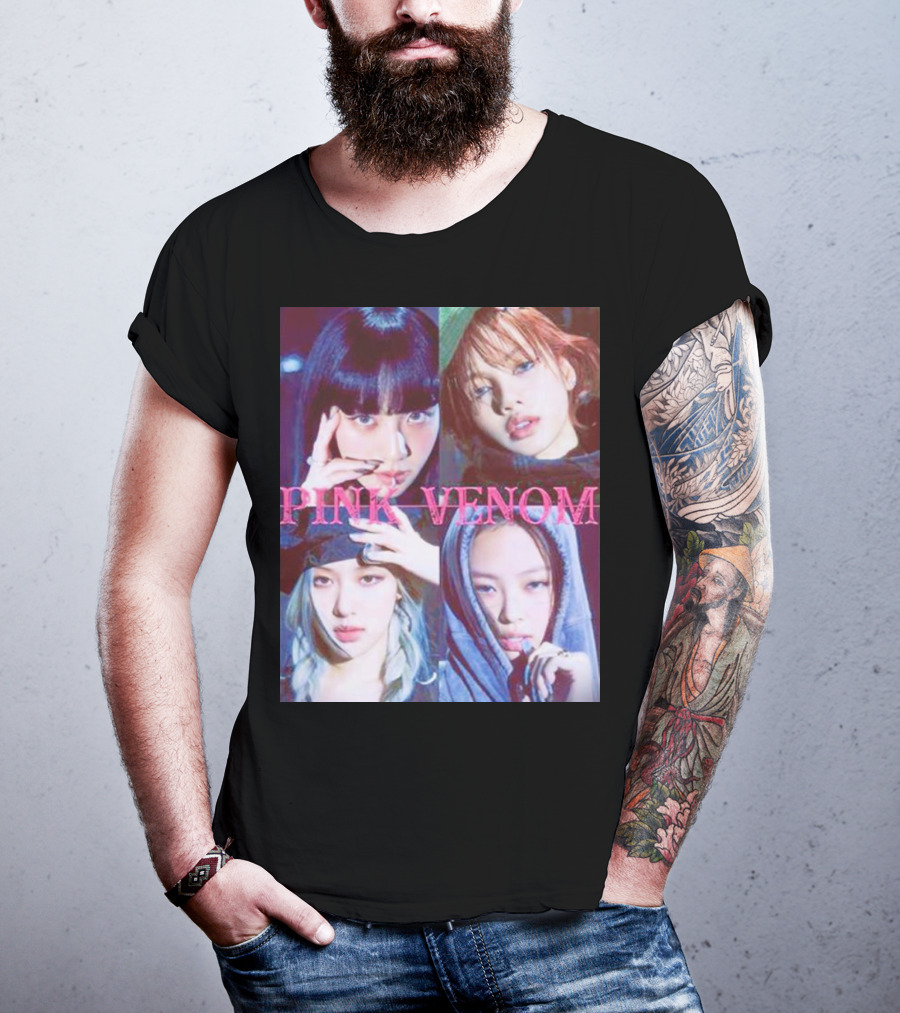 BLACKPINK Born Pink Pink Venom Album Cover T-Shirt