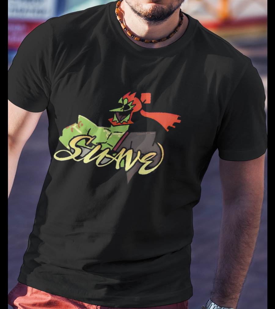 CucuI Ganon Dos Suave Green Red Masked Character T-Shirt