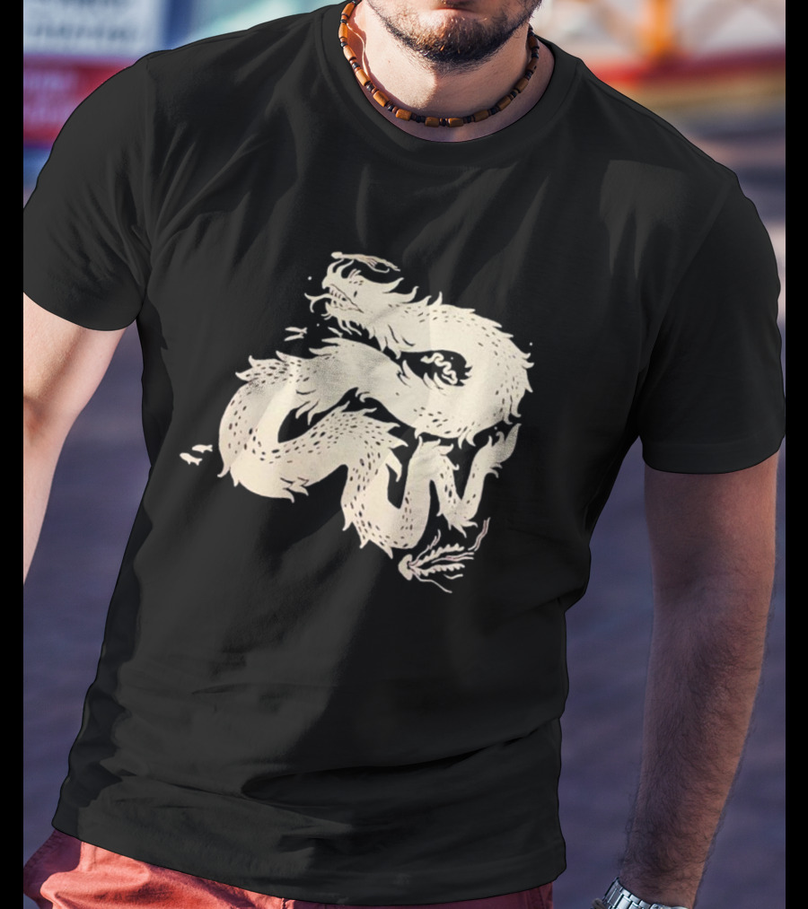 Eli Spencer Pop-Up Dragon Whimsical Serpentine Creature T-Shirt