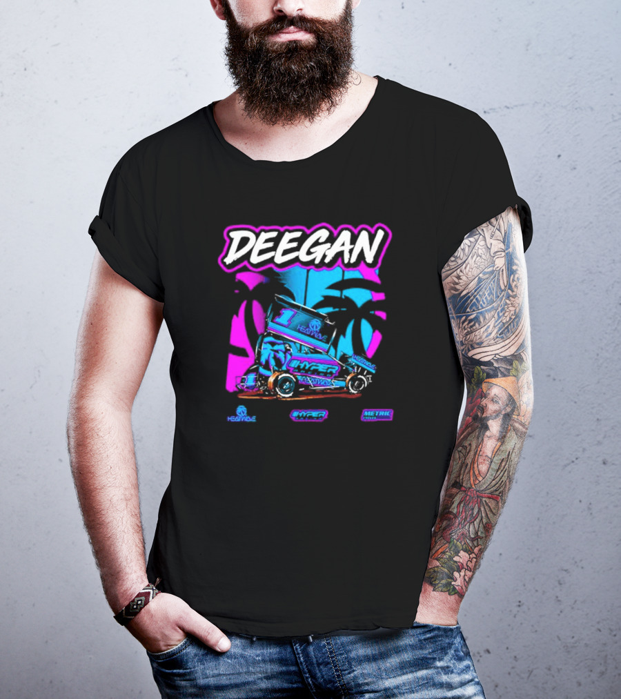 Deegan Hyper Racing Metric Cycles Heatwave Racing Sprint Car T-Shirt
