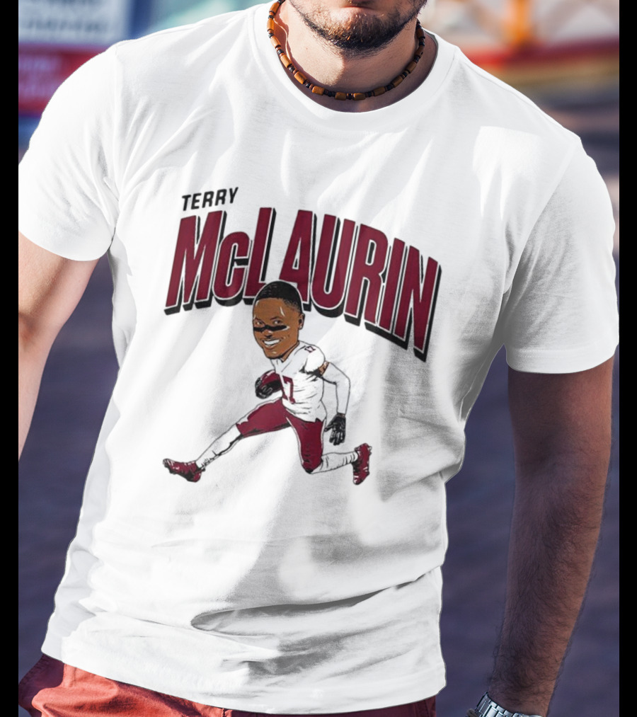 Terry McLaurin 17 Football Player Caricature T-Shirt