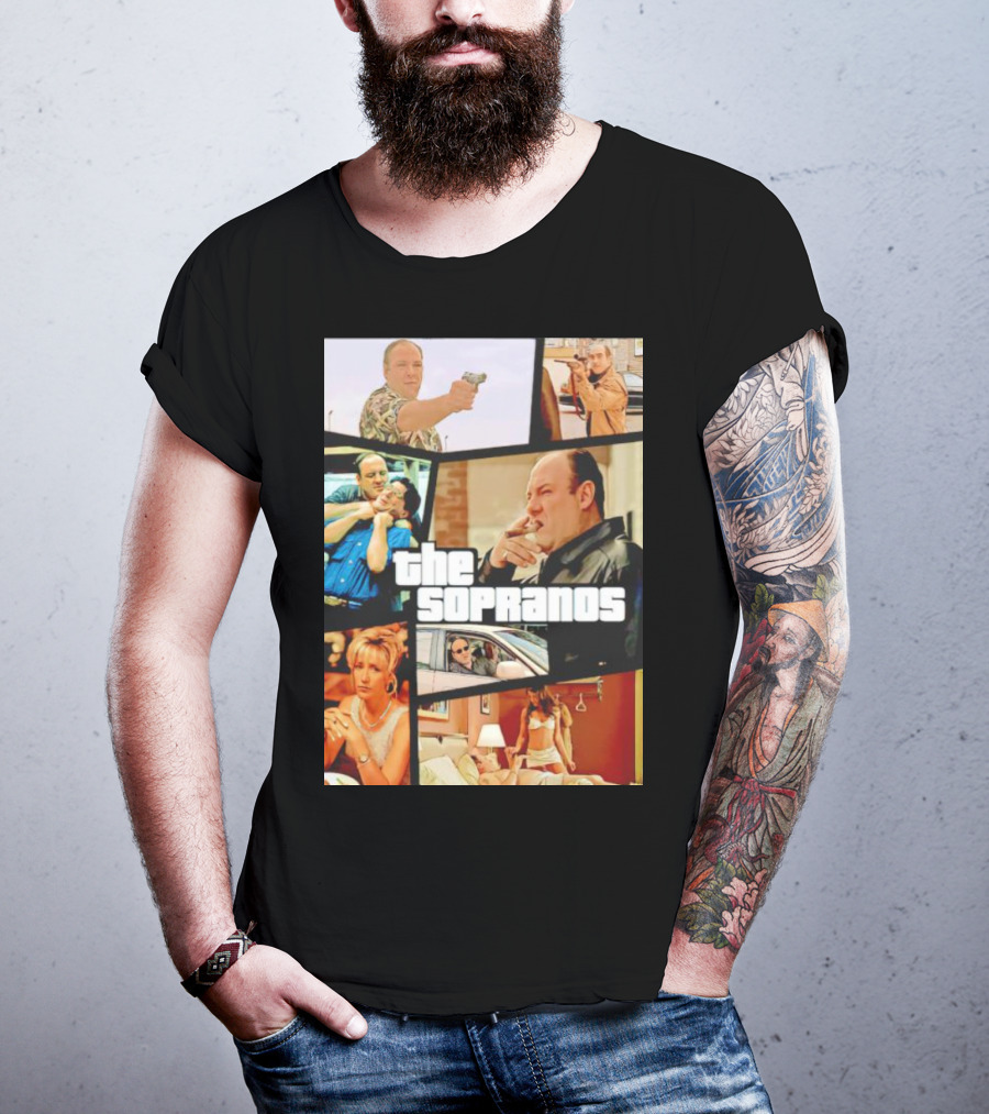 The Sopranos Crime Drama Montage T-Shirt