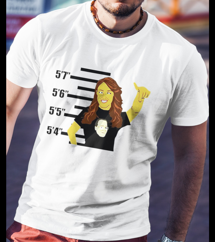 AEW Britt Baker Height Chart With Hand Gesture T-Shirt