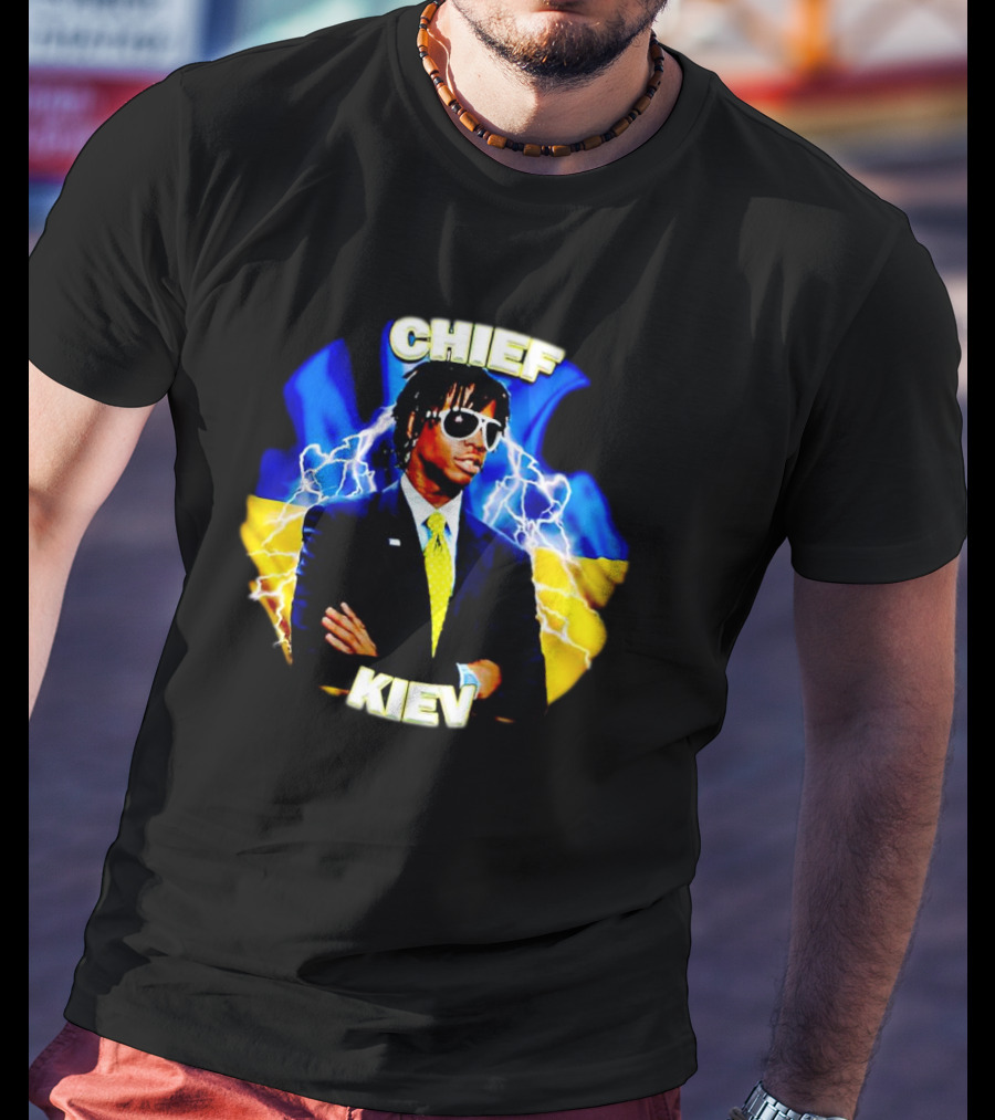 Chief Kiev Lightning Suit And Sunglasses T-Shirt