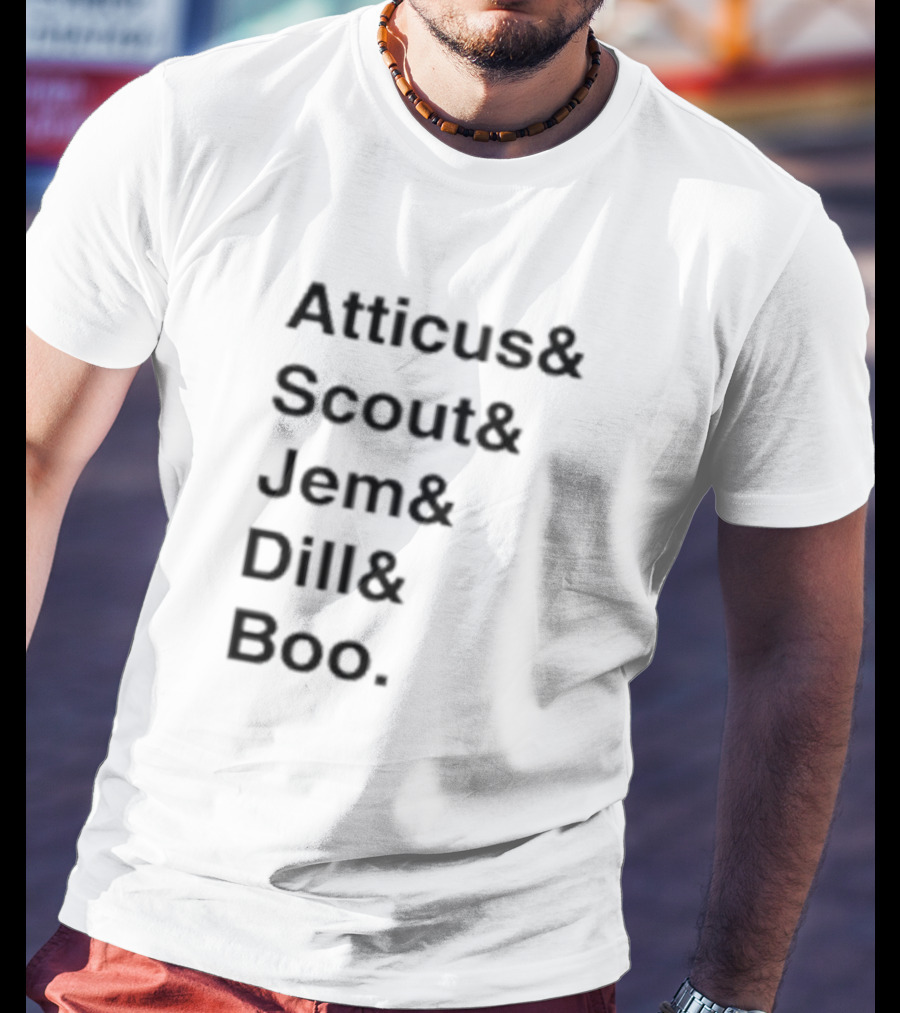 Atticus Scout Jem Dill Boo To Kill A Mockingbird Characters T-Shirt