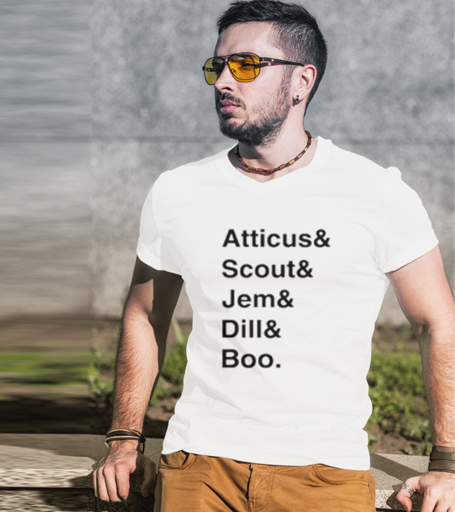 Atticus Scout Jem Dill Boo To Kill A Mockingbird Characters T-Shirt