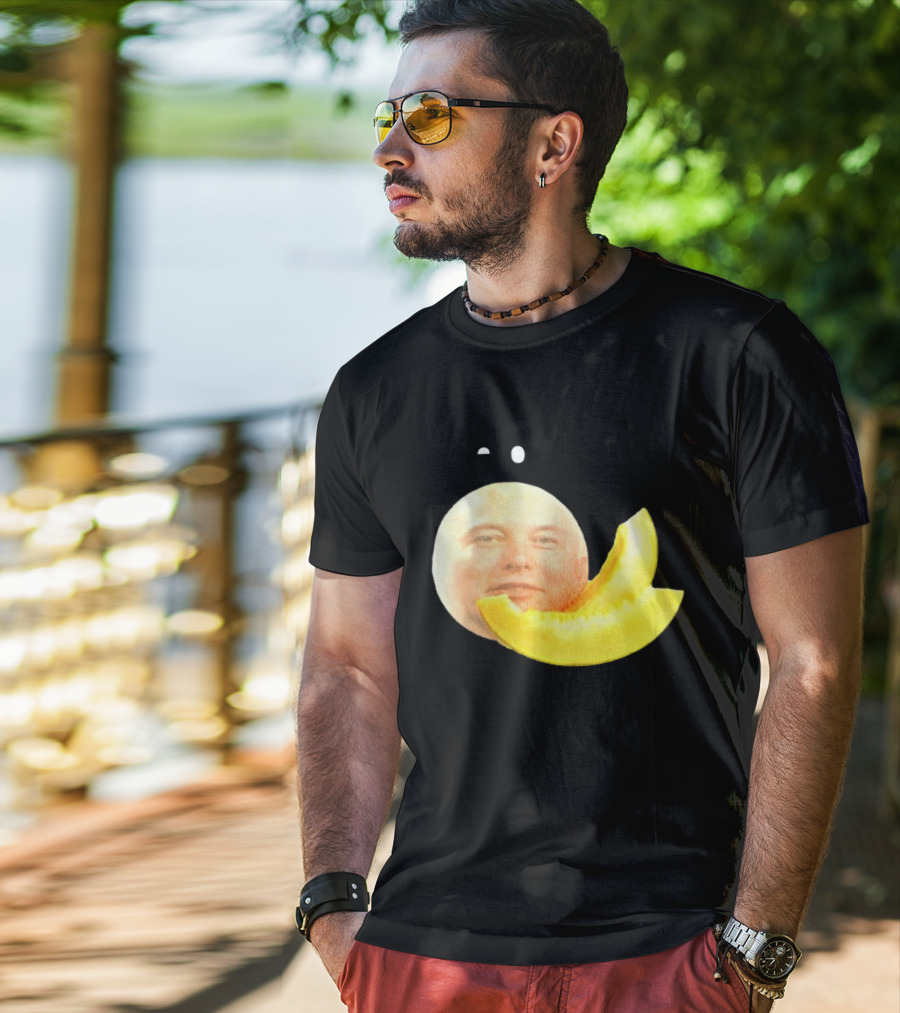 Melon Musk Canary Musk Face With Melon Slice T-Shirt