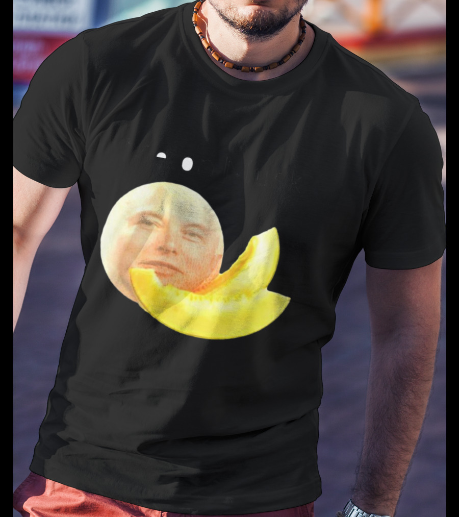 Melon Musk Canary Musk Face With Melon Slice T-Shirt