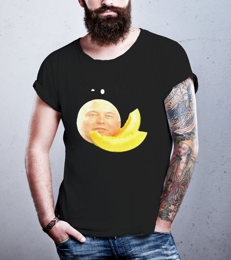 Melon Musk Canary Musk Face With Melon Slice T-Shirt