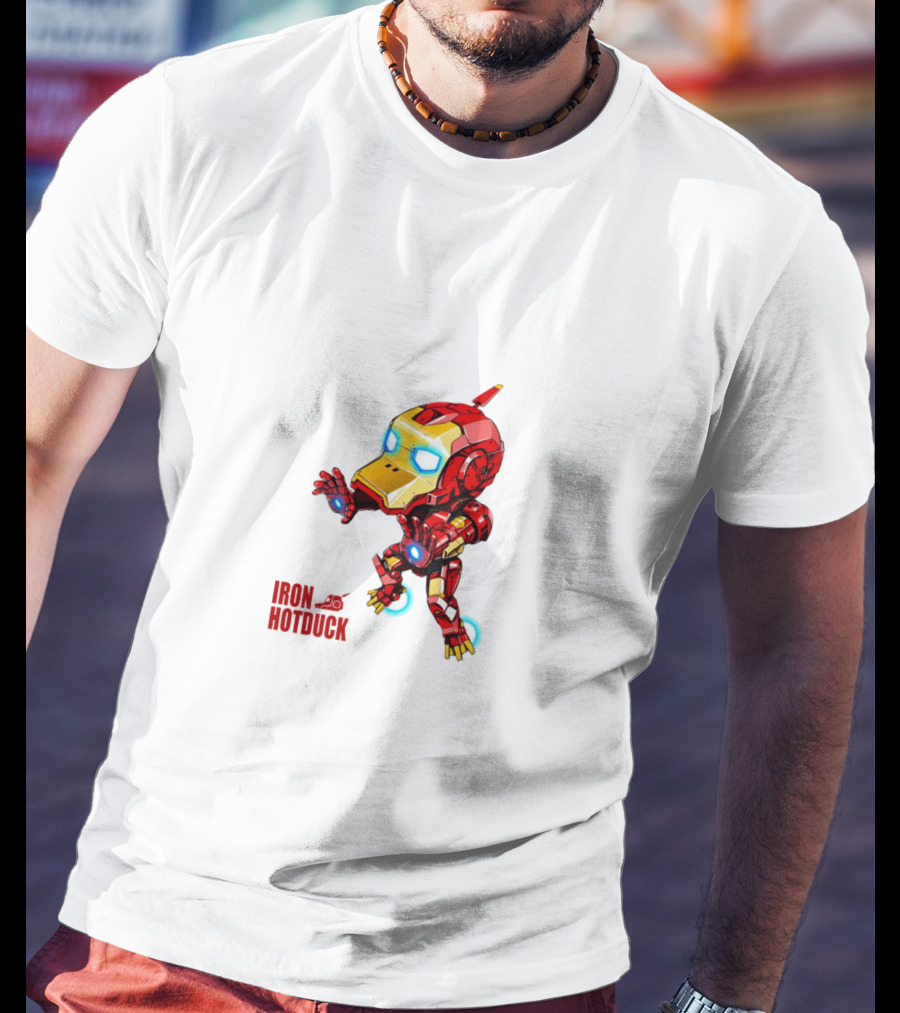 Iron Hotduck Character Robot Duck Suit T-Shirt