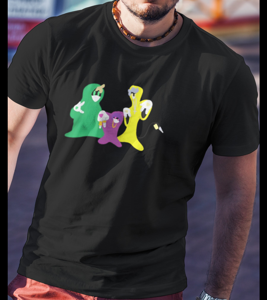 Shadow Wizard Money Gang Colorful Ghosts With Microphones And Spells T-Shirt