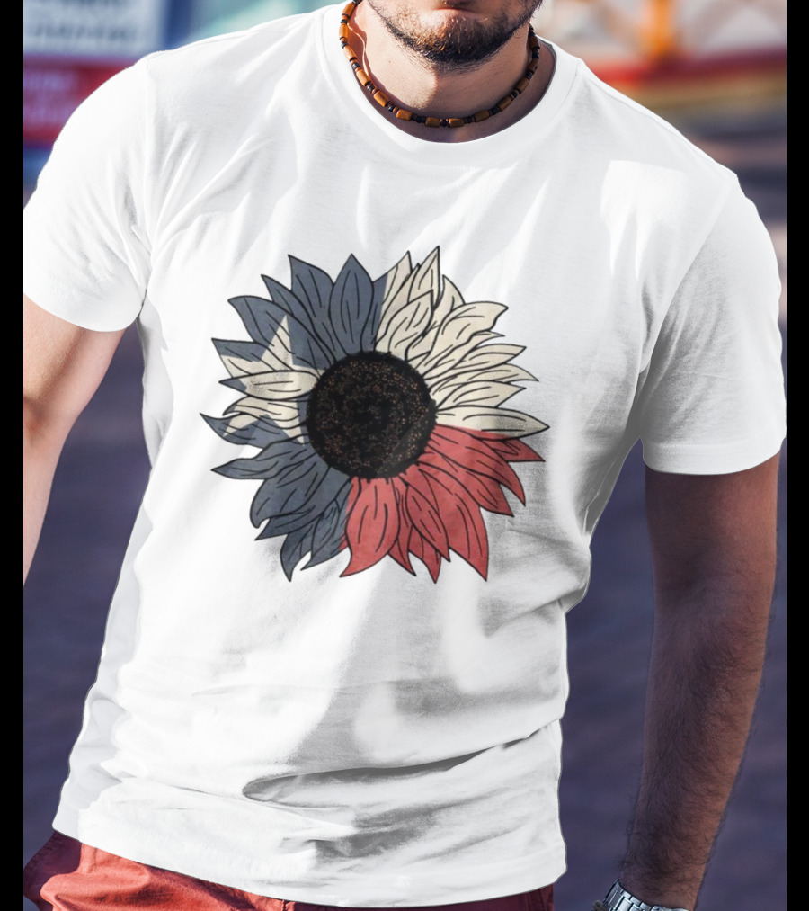 Texas Flag Sunflower Bloom T-Shirt