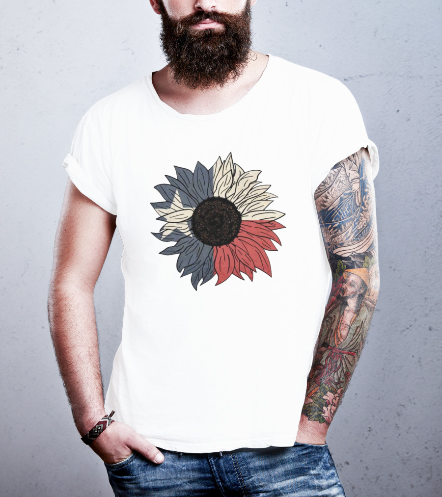 Texas Flag Sunflower Bloom T-Shirt