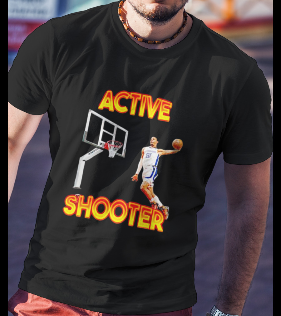ACTIVE SHOOTER Basketball Dunk Player 51 T-Shirt