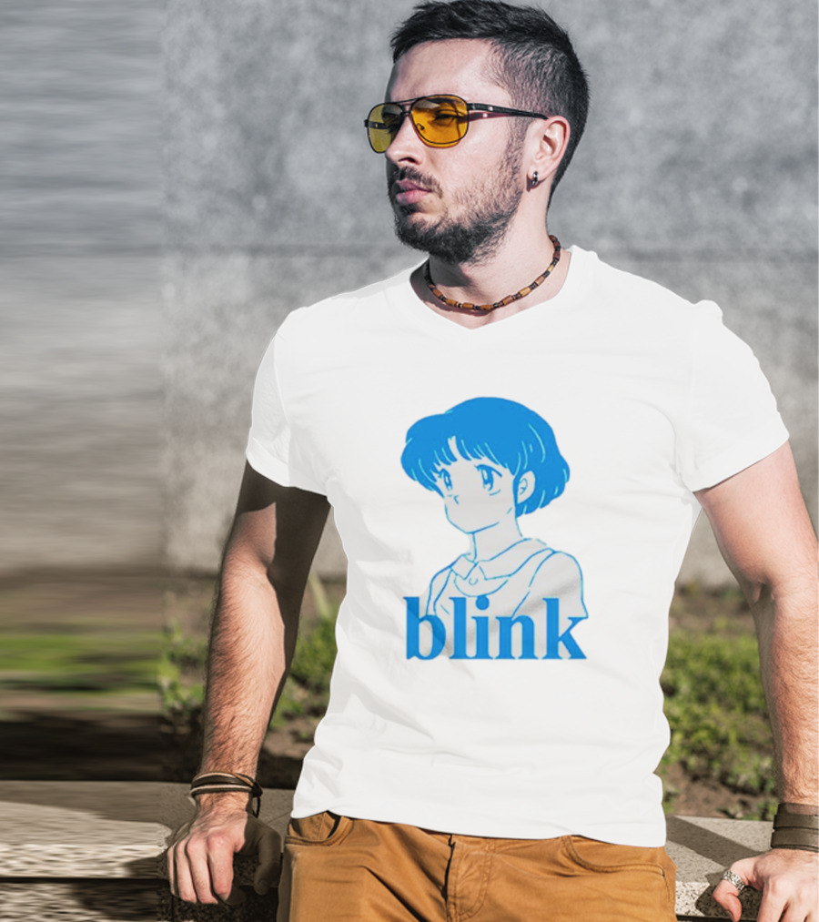 Blink Anime Girl Blue T-Shirt