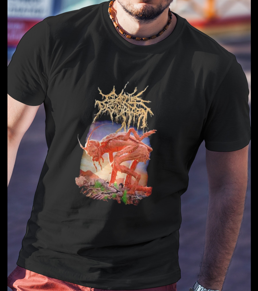Cattle Decapitation Terrasite Alien Insect Creature Surreal Landscape T-Shirt
