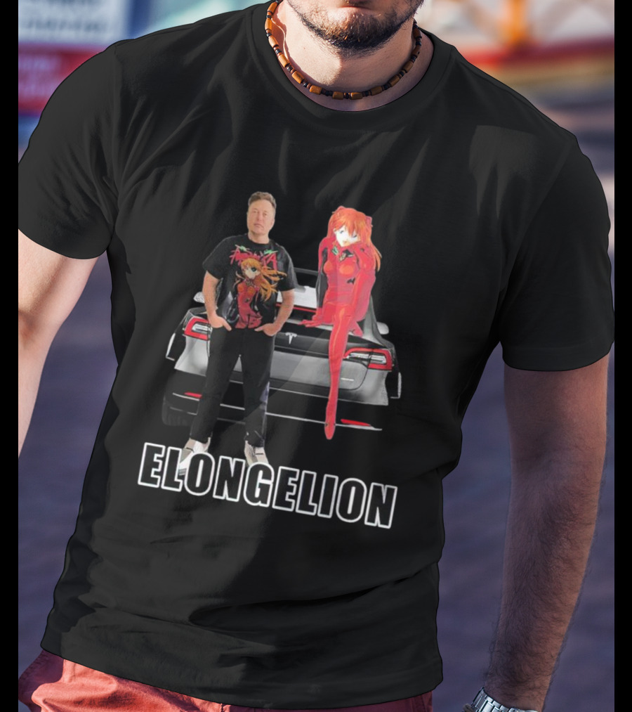 Elongelion Elon Musk Asuka Tesla Crossover T-Shirt