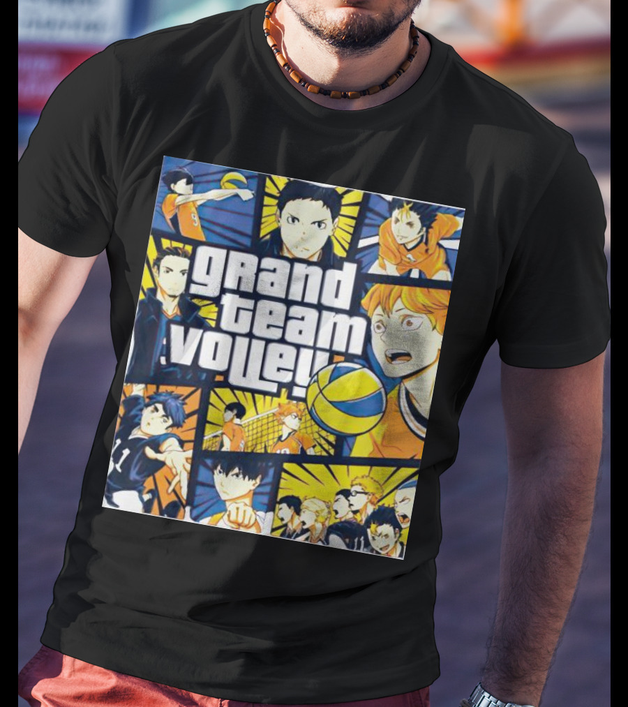 Grand Team Volley Anime Volleyball Characters T-Shirt