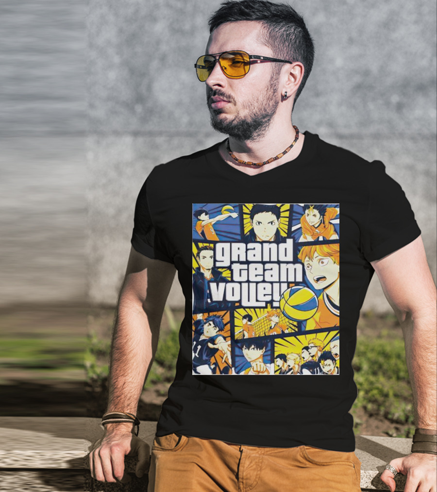 Grand Team Volley Anime Volleyball Characters T-Shirt