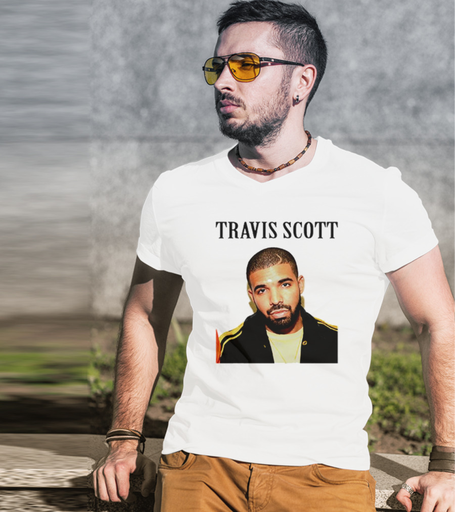 Travis Scott Drake Meme Optical Illusion T-Shirt
