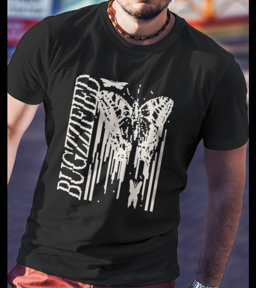 Bugzzified Caitibugzz Butterfly Pixel T-Shirt
