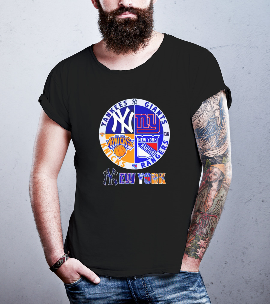 Yankees Giants Knicks Rangers New York T-Shirt