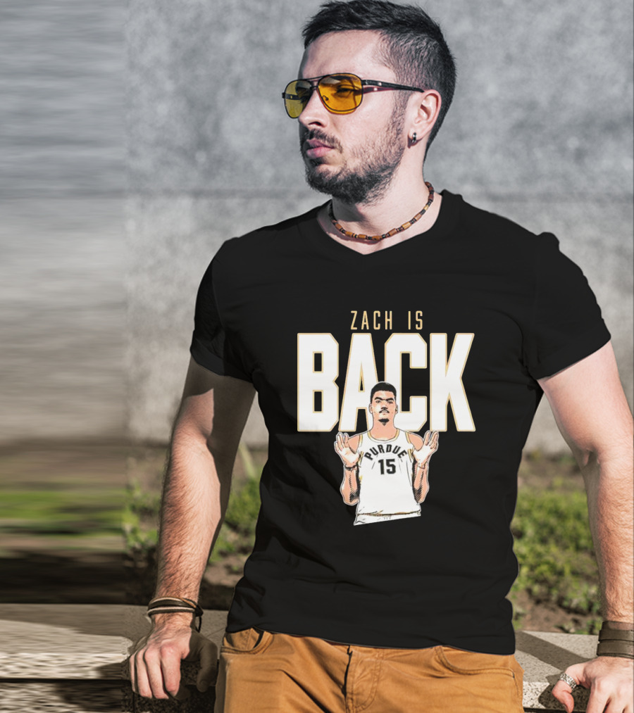 Zach Edey Purdue 15 Zach Is Back T-Shirt