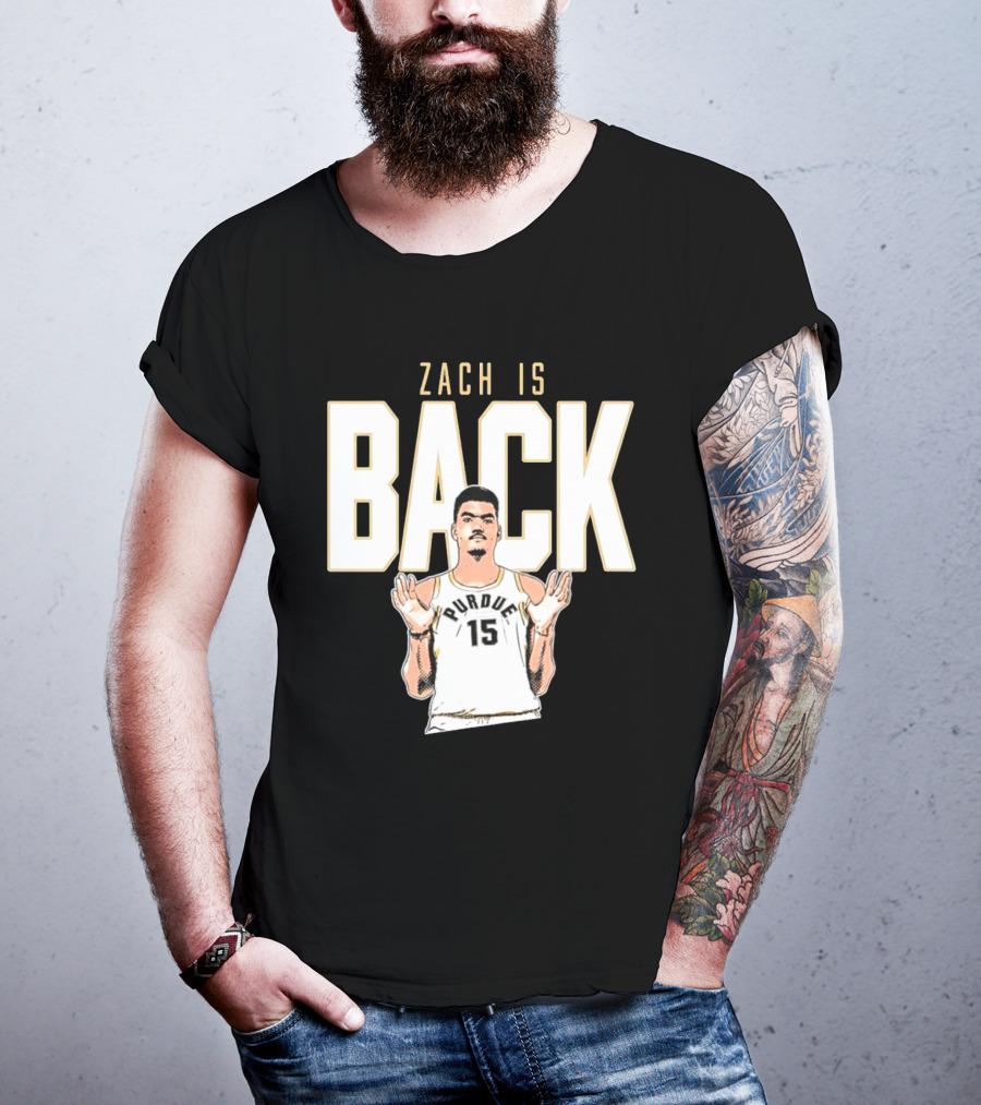 Zach Edey Purdue 15 Zach Is Back T-Shirt