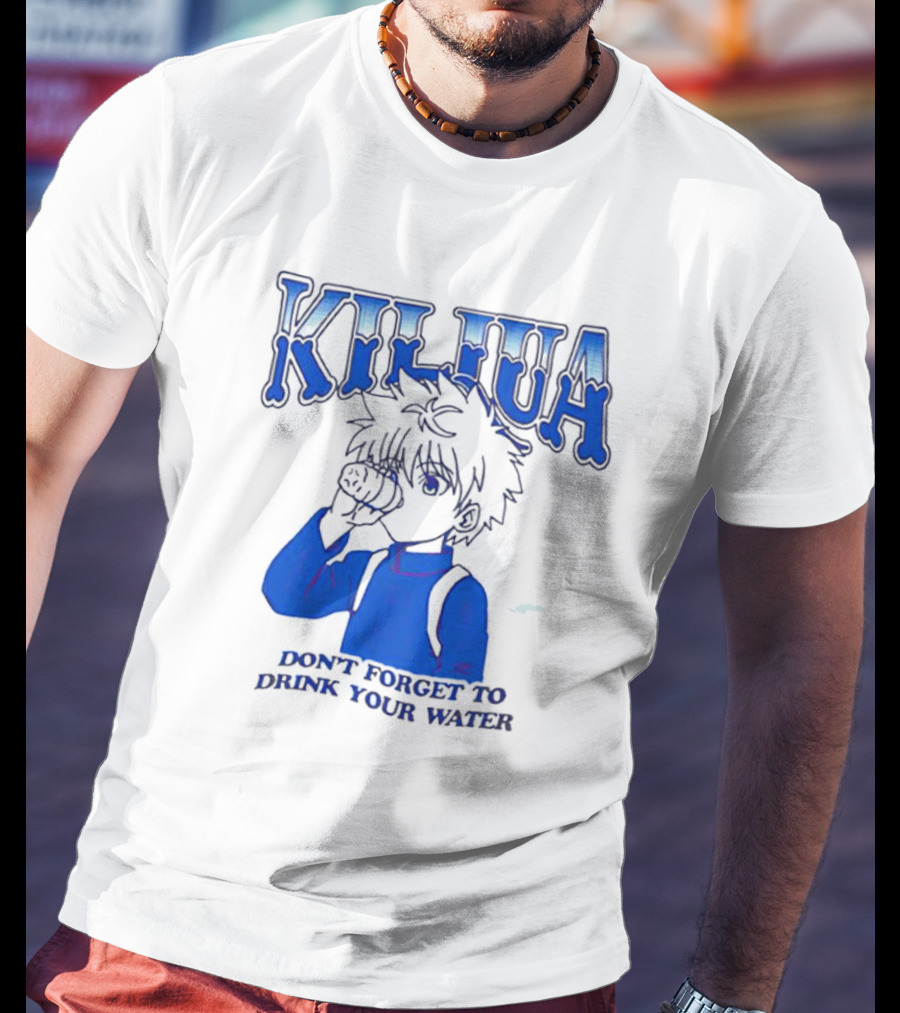 Killua Zoldyck Don't Forget To Drink Your Water T-Shirt